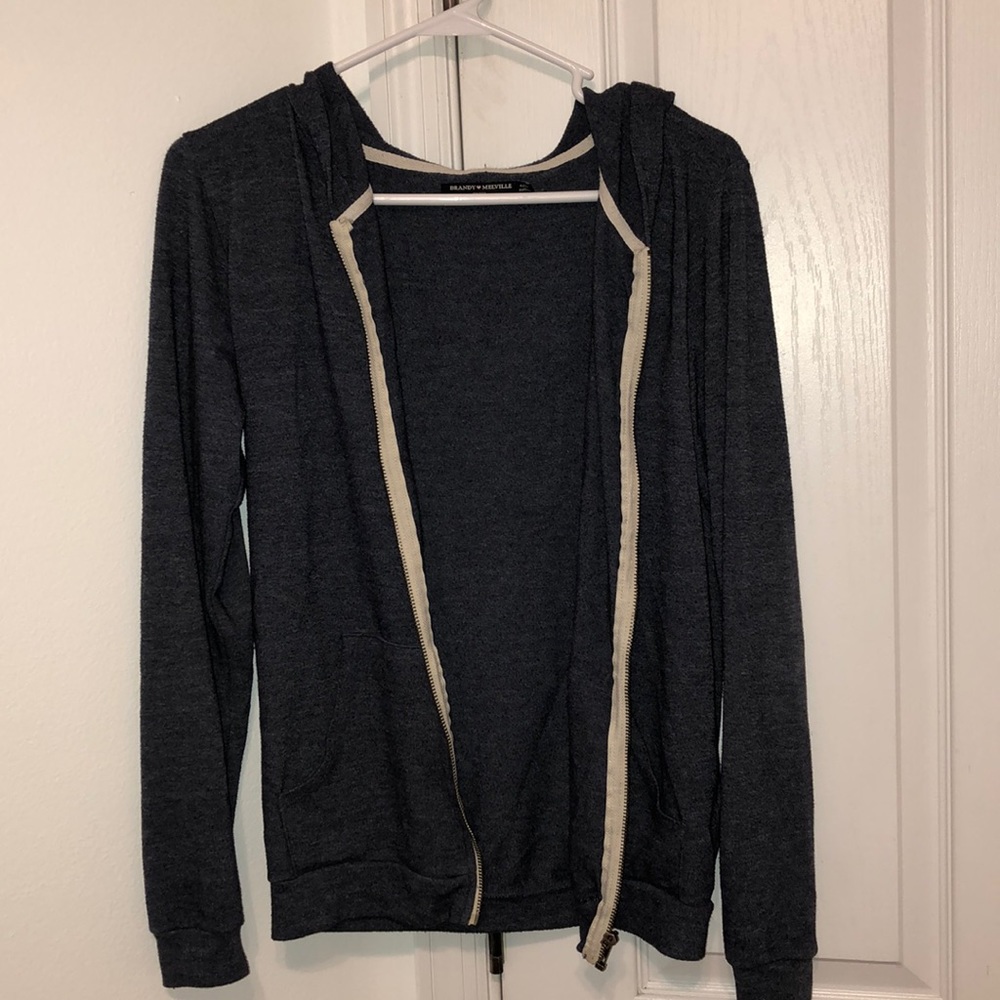 brandy melville zip up jacket